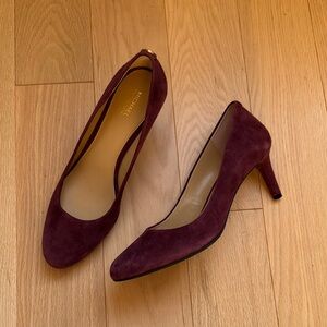 Michael Kors Suede Burgundy Pumps